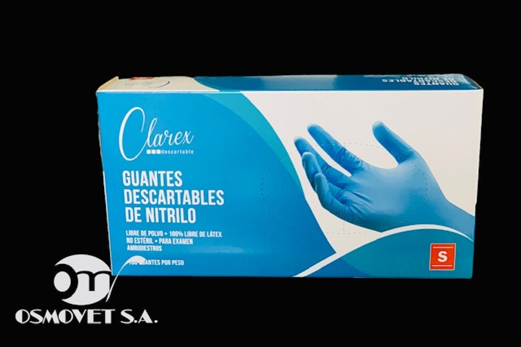 Guante Nitrilo CLAREX L  Libre Polvo 1x100`s
