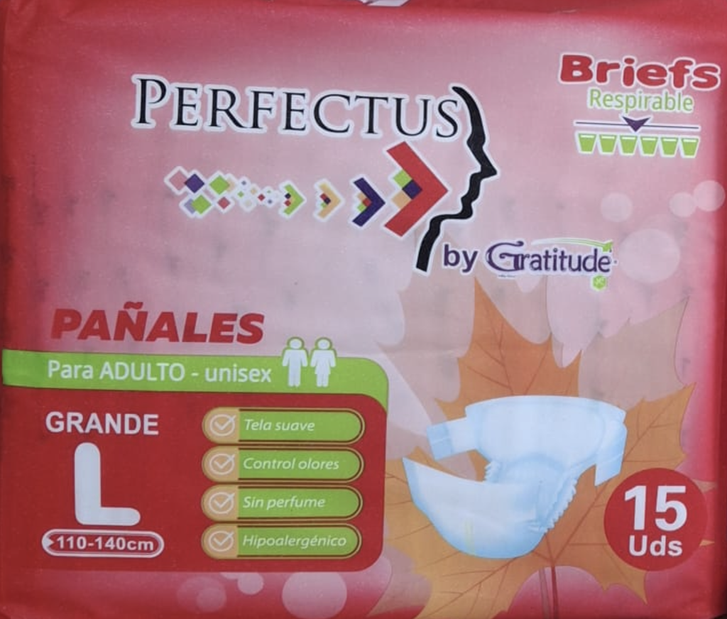 Pañal Adulto PERFECTUS Grande L 1x15´s