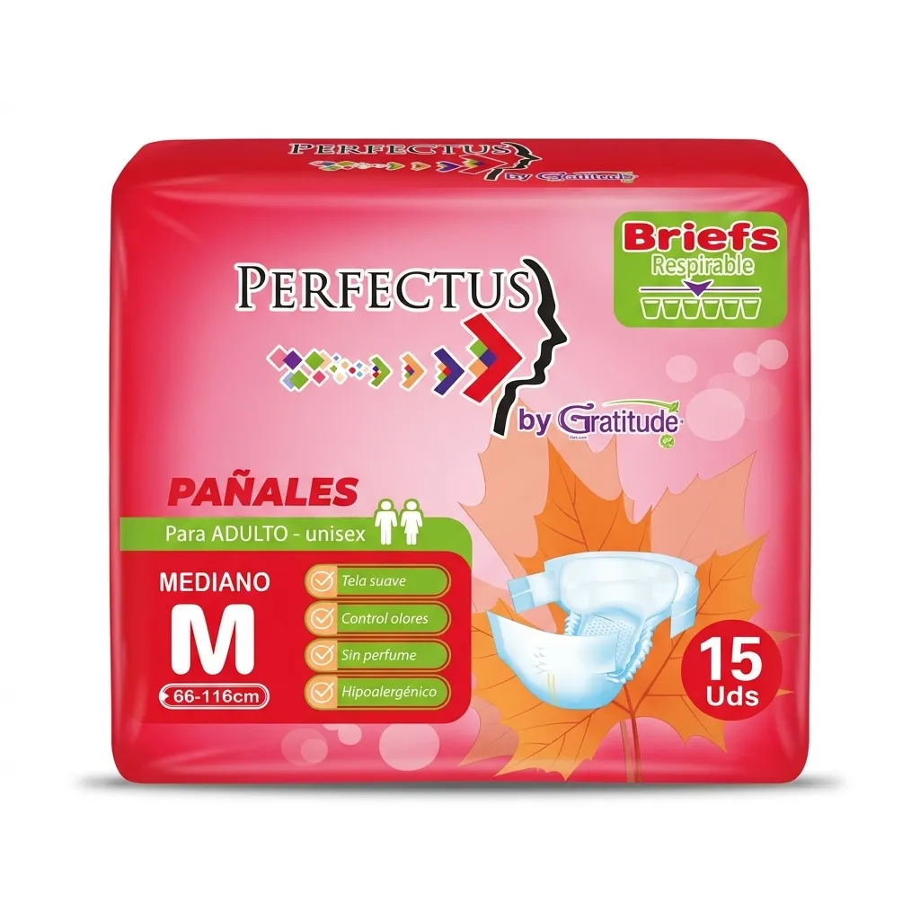 Pañal Adulto PERFECTUS Mediano M 1x15s