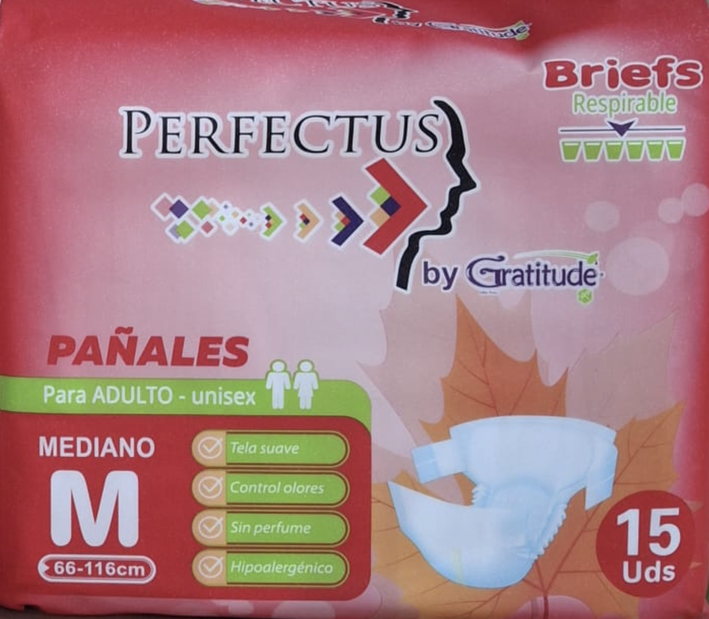 Pañal Adulto PERFECTUS Mediano M 1x15s