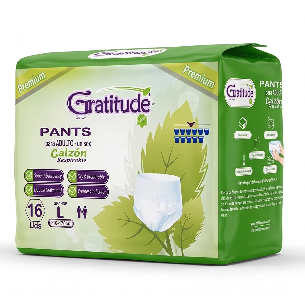 Pañales para Adulto Gratitude® Premium – Calzón – Talla L (16 Unidades)