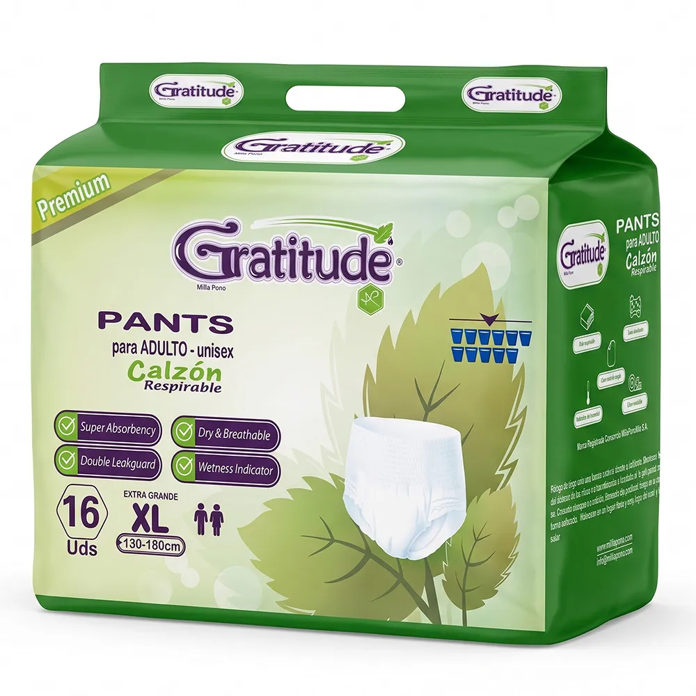 Pañales para Adulto Gratitude® Premium – Calzón – Talla XL (16 Unidades)