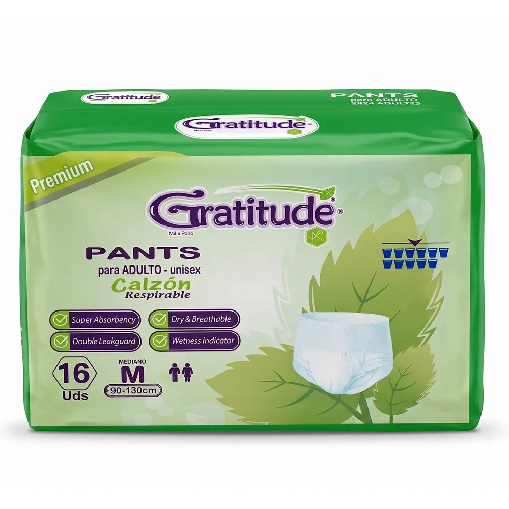 Pañales para Adulto Gratitude® Premium – Calzón – Talla M (16 Unidades)