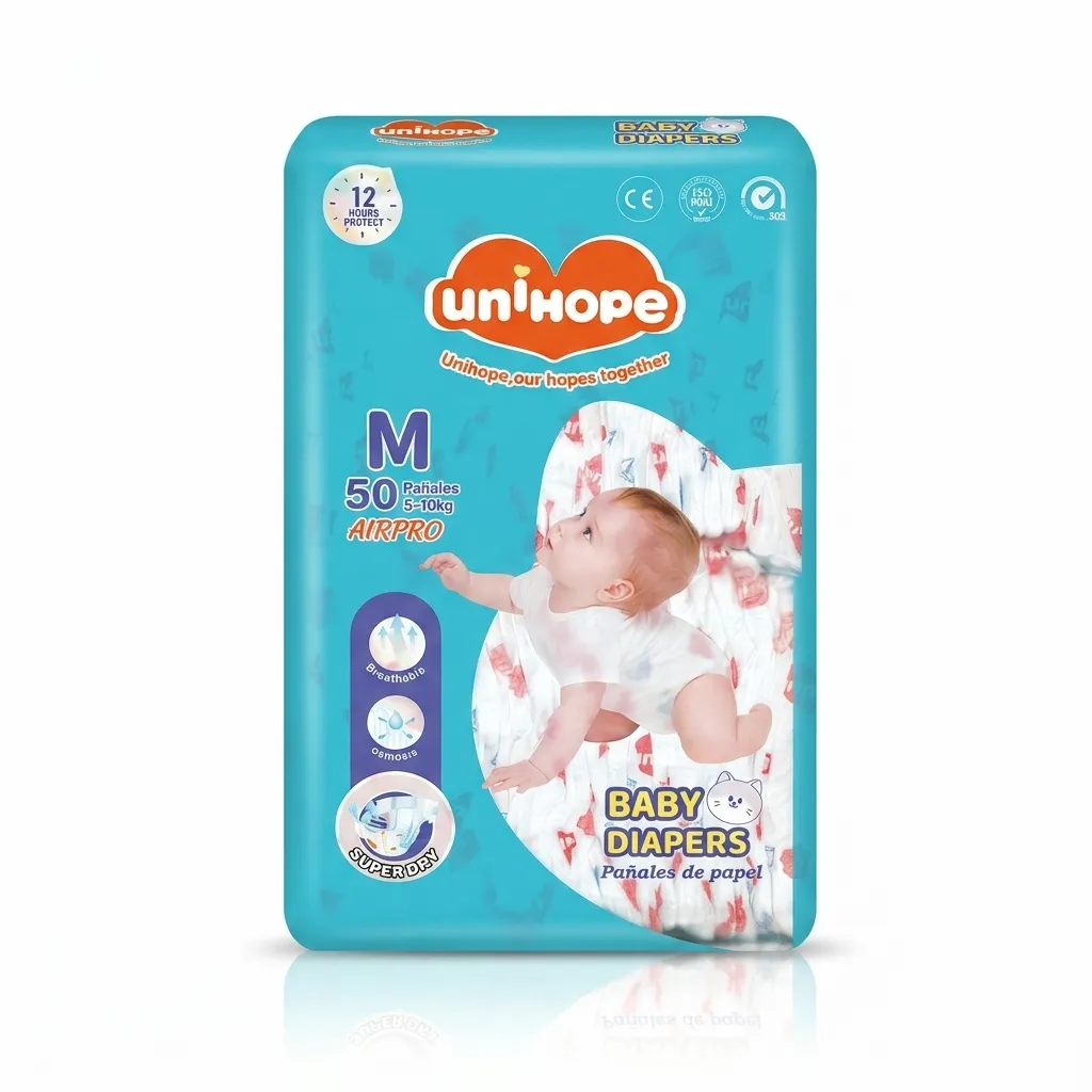 UNIHOPE Pañal para bebé Talla M 1x50´s ( 5- 10kg)