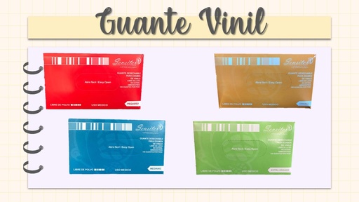 [140001] Guantes de Vinyl 1x100's